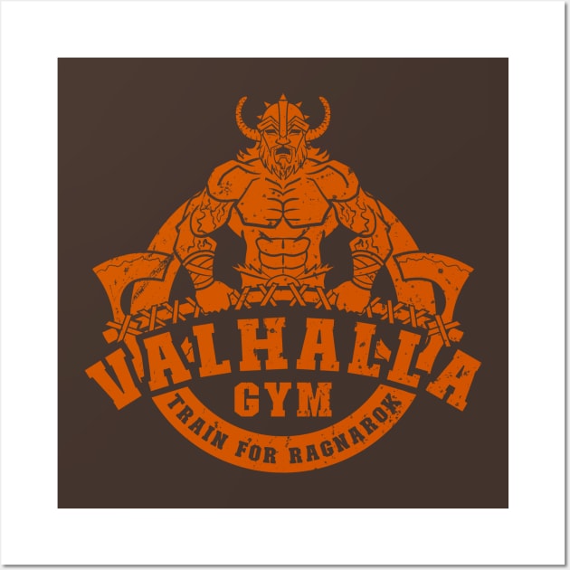 Valhalla Gym (Mono) Wall Art by nickbeta